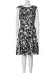 CH Carolina Herrera Printed Knee-Length Dress