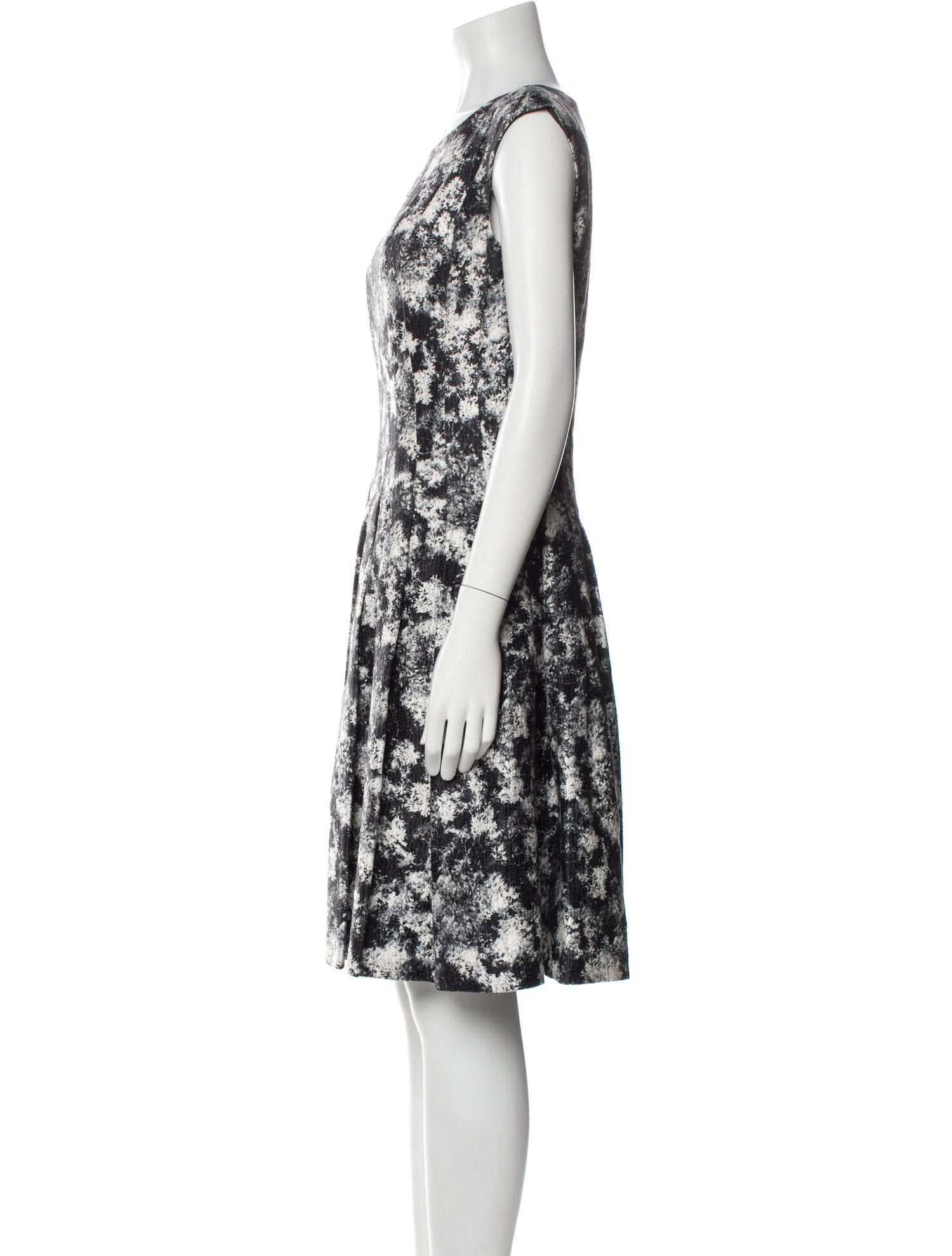 CH Carolina Herrera Printed Knee-Length Dress