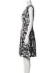 CH Carolina Herrera Printed Knee-Length Dress