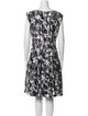 CH Carolina Herrera Printed Knee-Length Dress