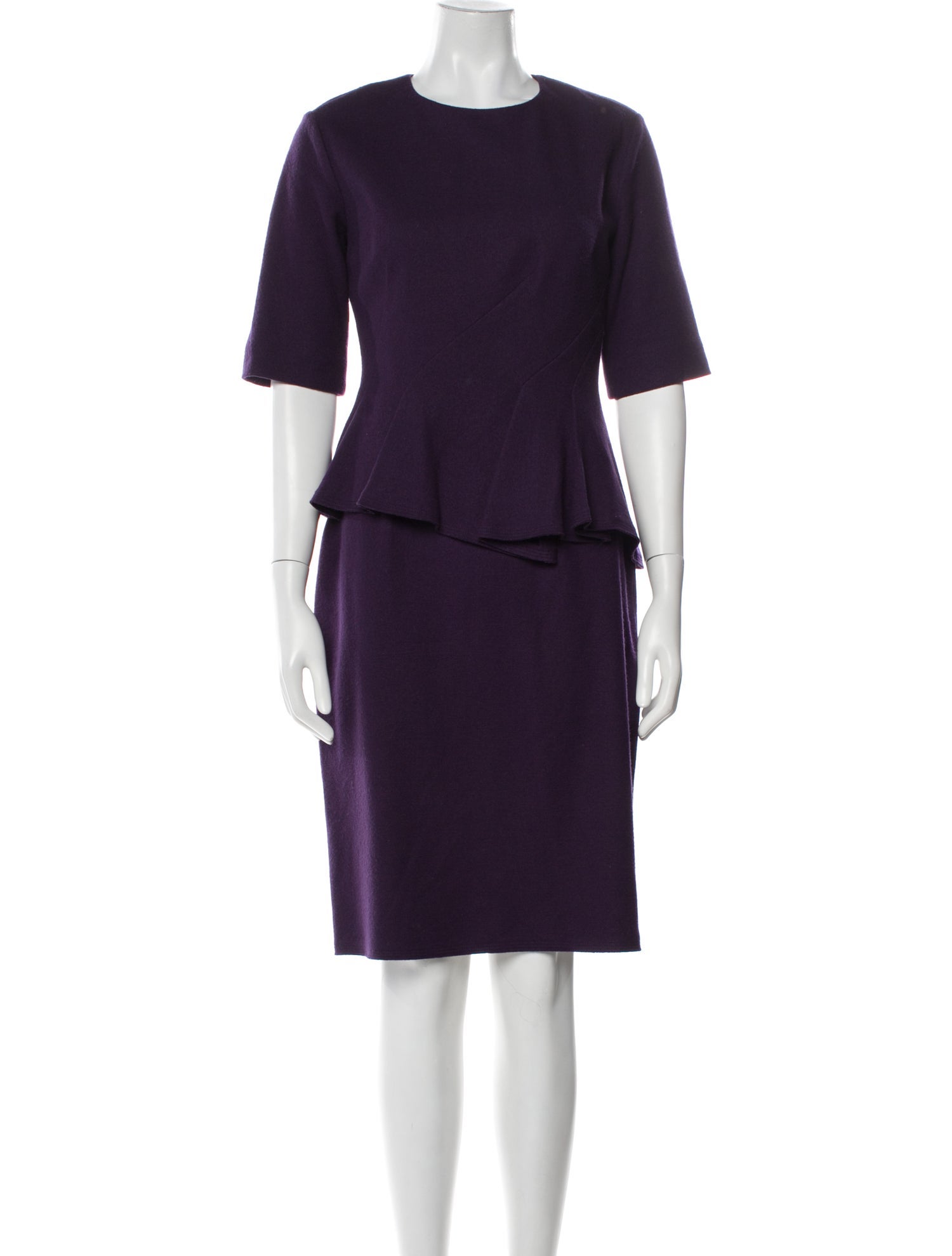 CH Carolina Herrera Crew Neck Knee-Length Dress