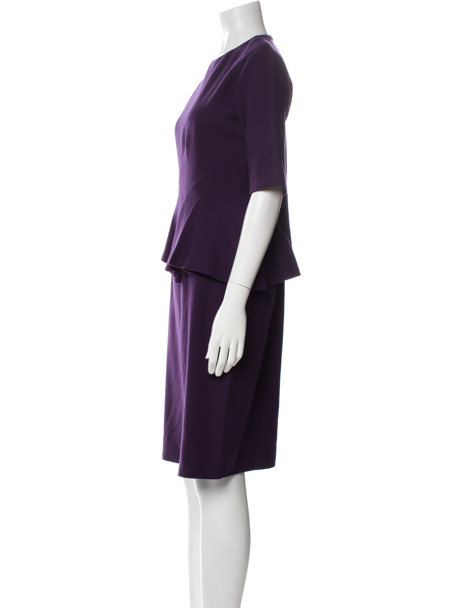 CH Carolina Herrera Crew Neck Knee-Length Dress