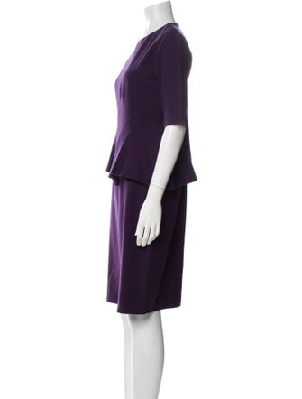 CH Carolina Herrera Crew Neck Knee-Length Dress
