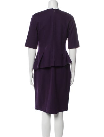 CH Carolina Herrera Crew Neck Knee-Length Dress