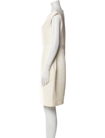 CH Carolina Herrera Bateau Neckline Knee-Length Dress