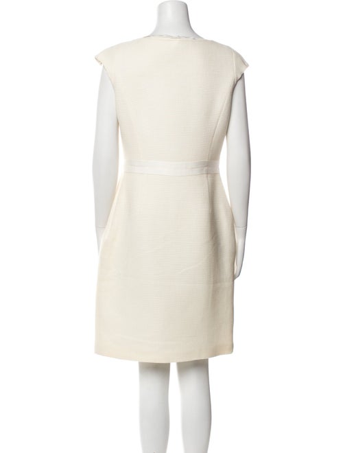 CH Carolina Herrera Bateau Neckline Knee-Length Dress
