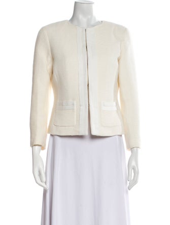 CH Carolina Herrera Tweed Pattern Evening Jacket