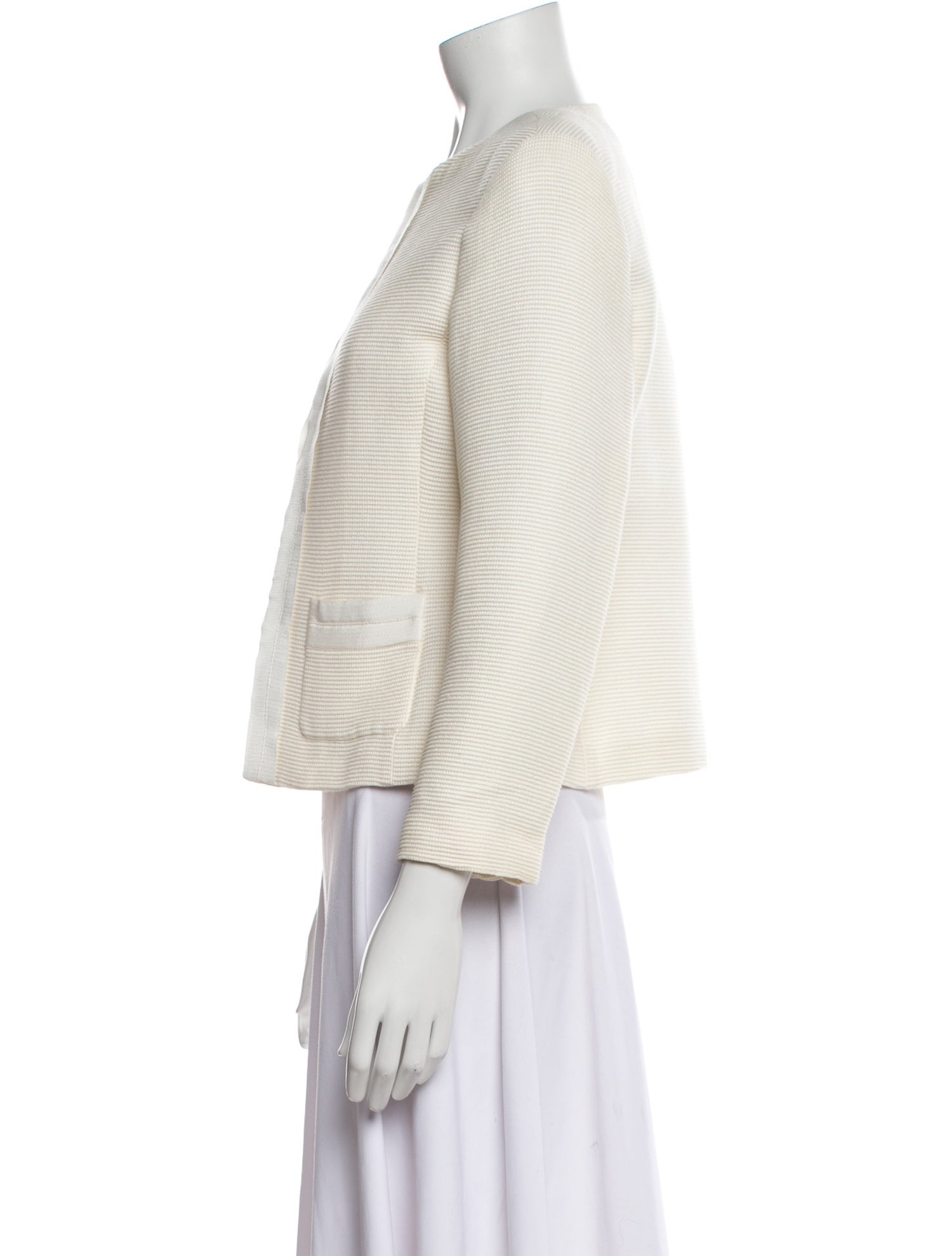 CH Carolina Herrera Tweed Pattern Evening Jacket