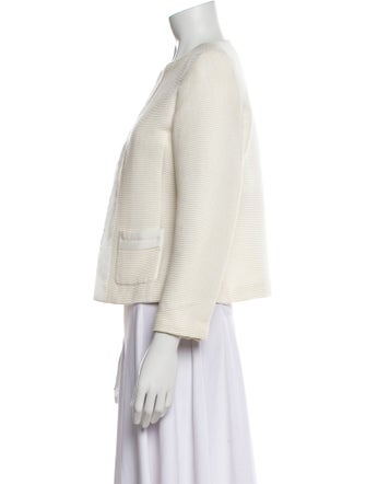 CH Carolina Herrera Tweed Pattern Evening Jacket