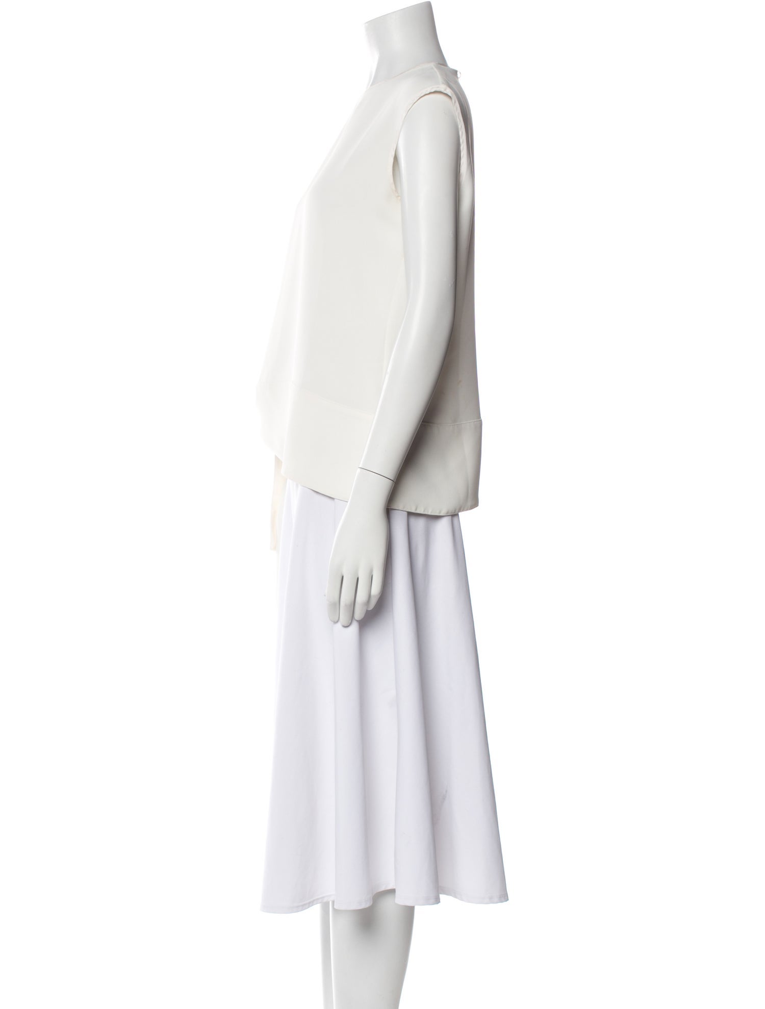 CH Carolina Herrera Scoop Neck Sleeveless Tunic