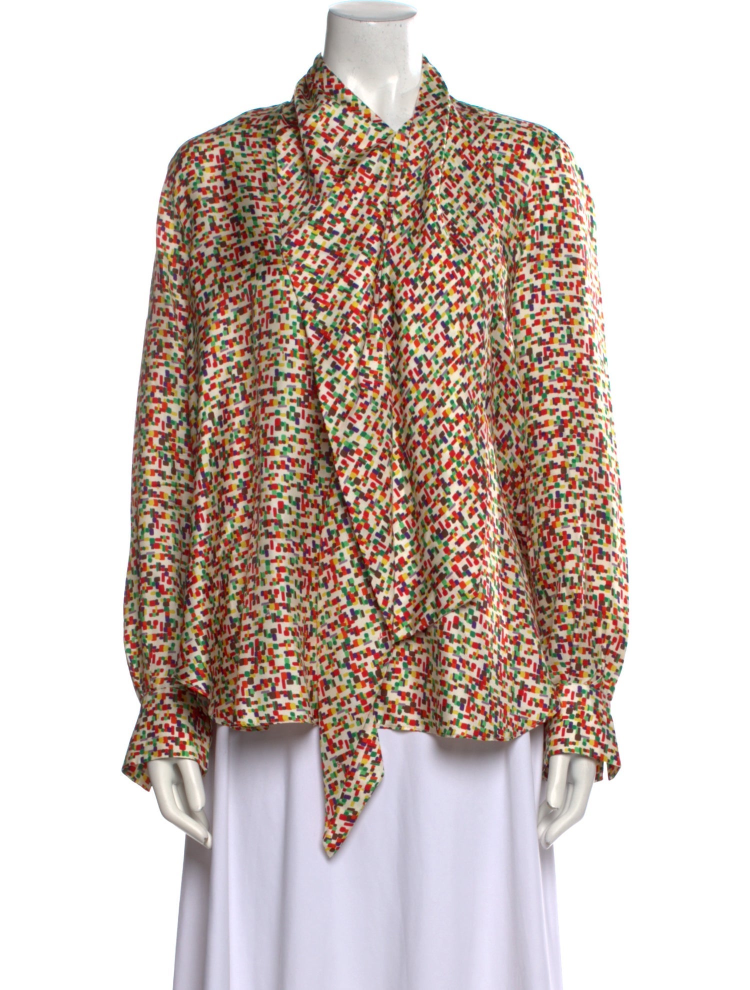 CH Carolina Herrera Silk Printed Blouse