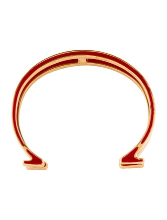 CH Carolina Herrera Enamel Midi Insignia Cuff
