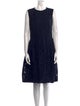 CH Carolina Herrera Crew Neck Knee-Length Dress