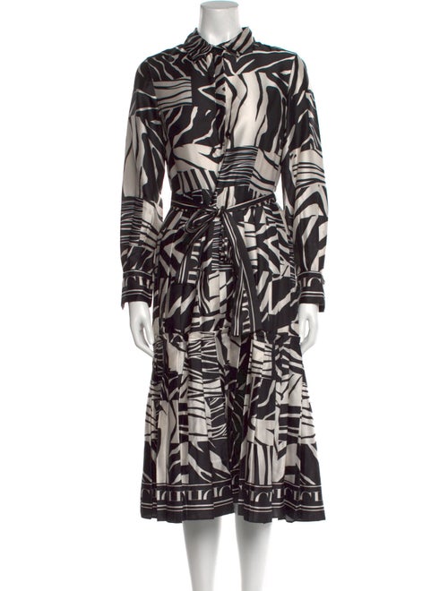 CH Carolina Herrera Printed Midi Length Dress