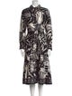 CH Carolina Herrera Printed Midi Length Dress