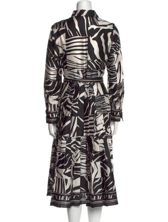 CH Carolina Herrera Printed Midi Length Dress