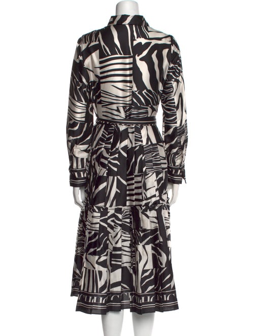 CH Carolina Herrera Printed Midi Length Dress