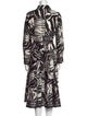 CH Carolina Herrera Printed Midi Length Dress