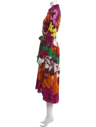 CH Carolina Herrera Printed Long Dress
