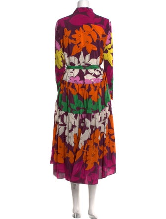 CH Carolina Herrera Printed Long Dress