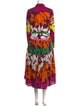 CH Carolina Herrera Printed Long Dress