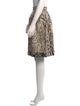 CH Carolina Herrera Animal Print Knee-Length Skirt
