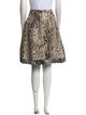 CH Carolina Herrera Animal Print Knee-Length Skirt