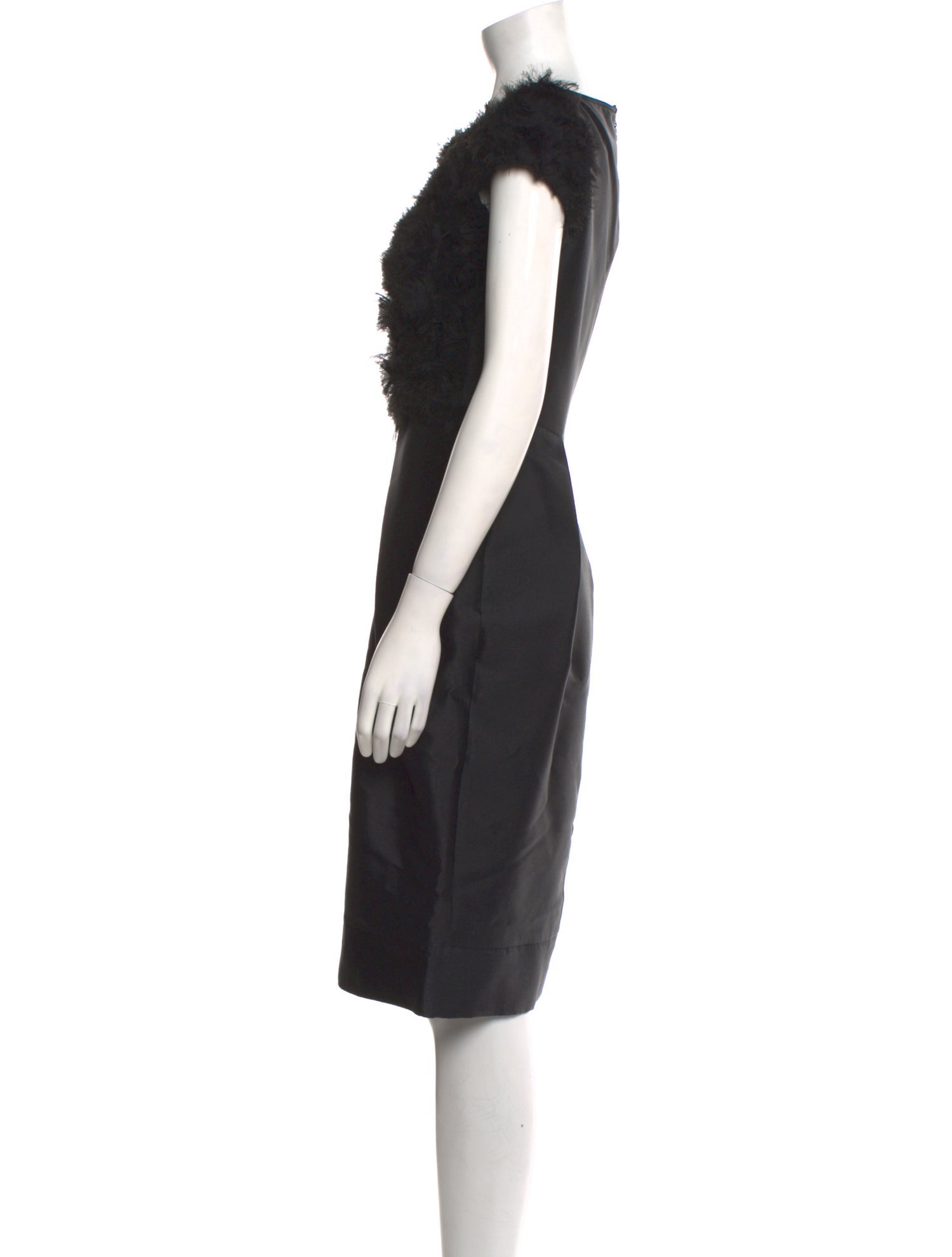 CH Carolina Herrera Silk Knee-Length Dress