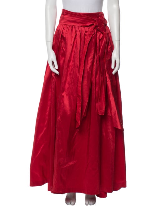 CH Carolina Herrera Silk Long Skirt