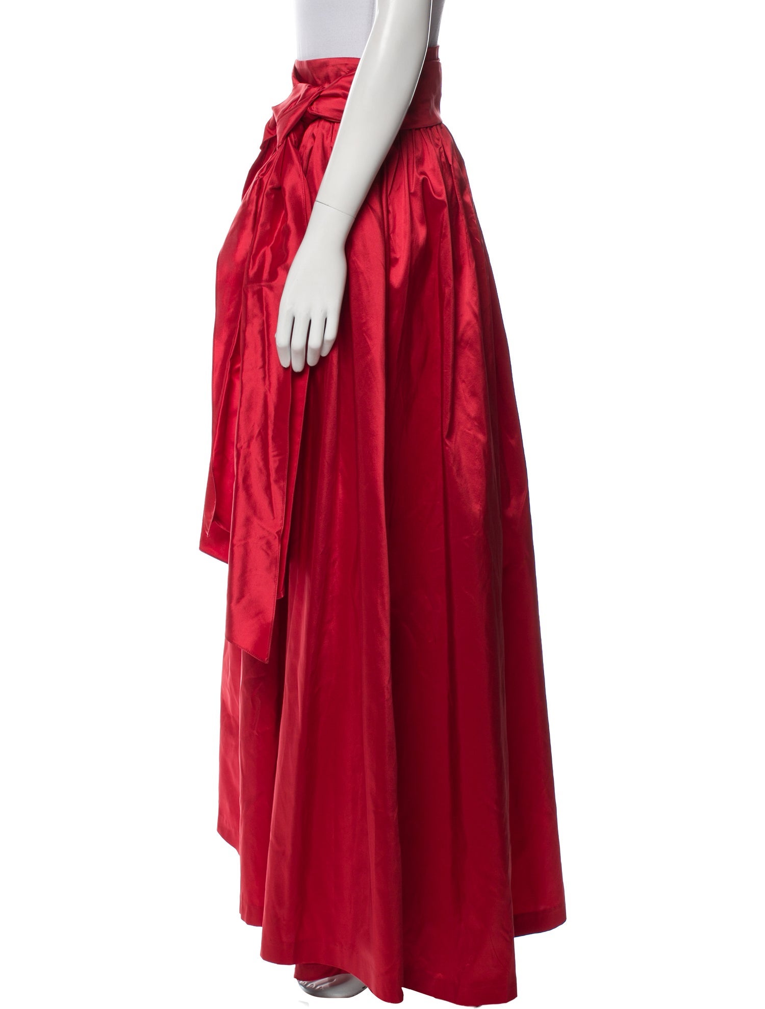 CH Carolina Herrera Silk Long Skirt