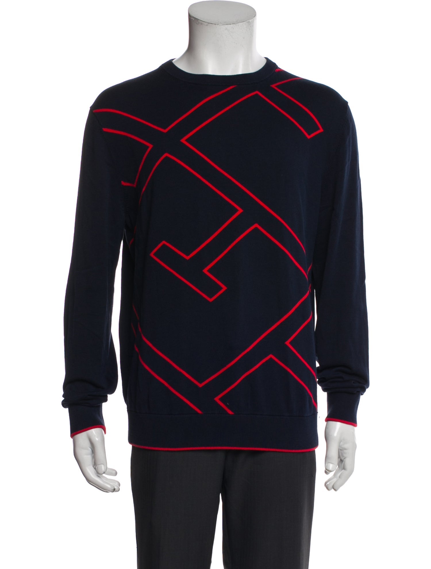 CH Carolina Herrera Printed Crew Neck Pullover