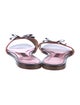 CH Carolina Herrera Leather Printed Slides