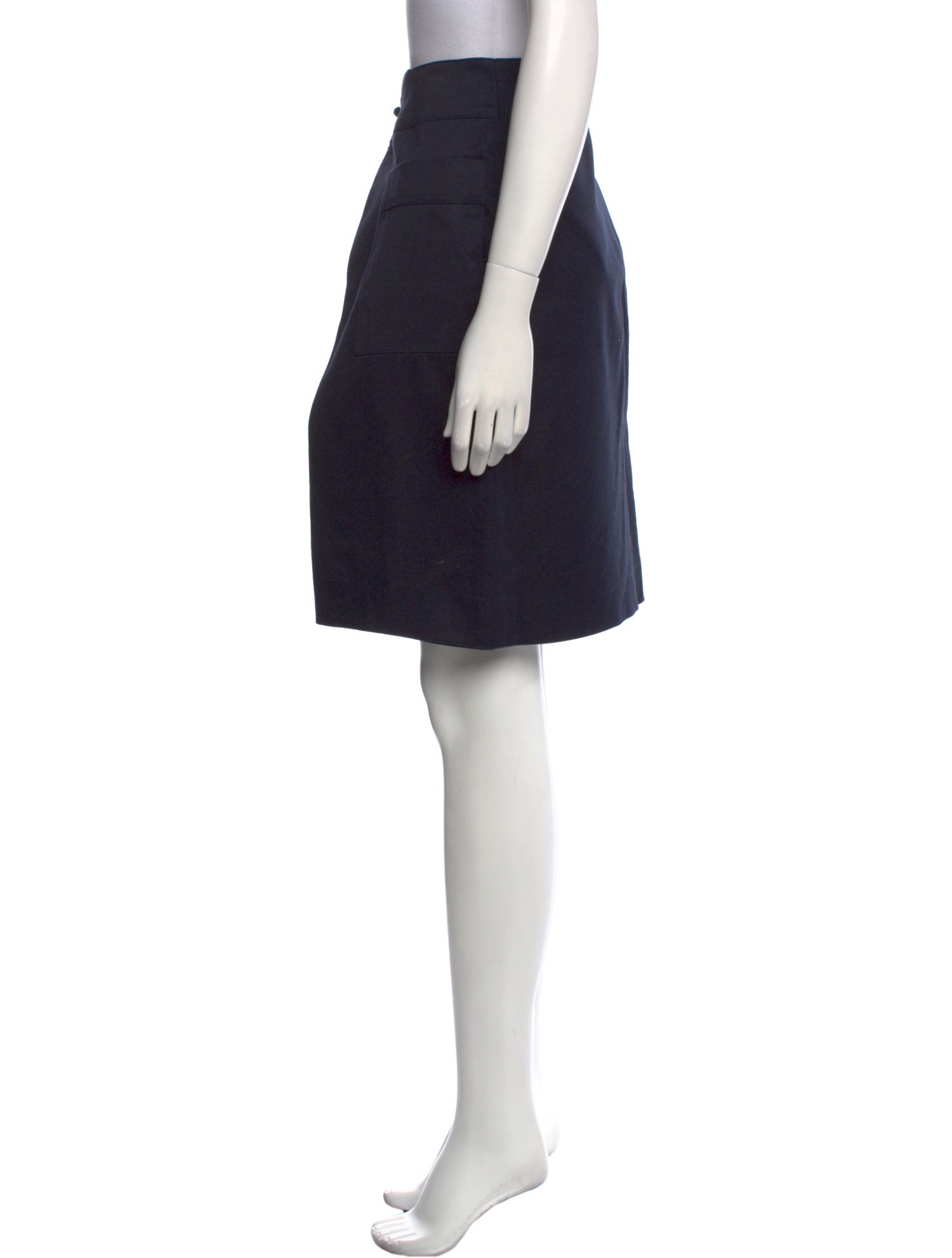 CH Carolina Herrera Pleated Accents Knee-Length Skirt