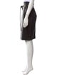 CH Carolina Herrera Leather Knee-Length Skirt