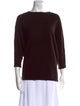 CH Carolina Herrera Virgin Wool Bateau Neckline Sweater