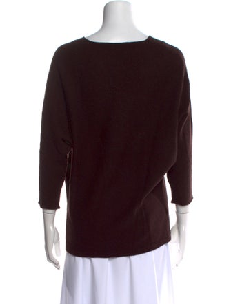 CH Carolina Herrera Virgin Wool Bateau Neckline Sweater