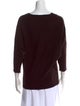 CH Carolina Herrera Virgin Wool Bateau Neckline Sweater