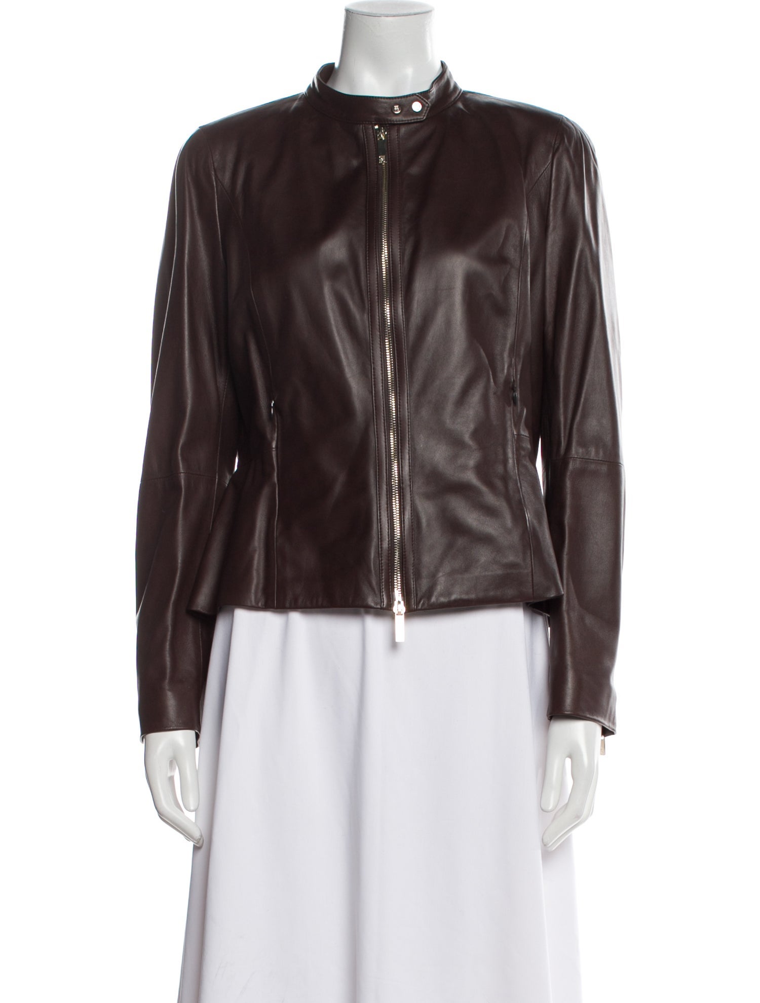 CH Carolina Herrera Lambskin Biker Jacket