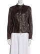 CH Carolina Herrera Lambskin Biker Jacket