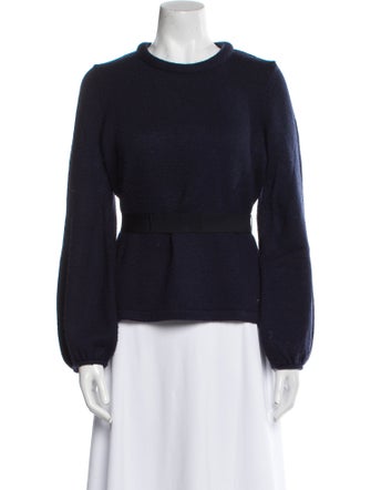 CH Carolina Herrera Wool Crew Neck Sweater