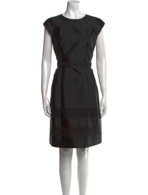 CH Carolina Herrera Scoop Neck Knee-Length Dress
