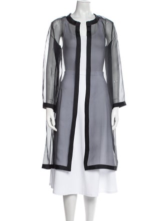 CH Carolina Herrera Silk Coat