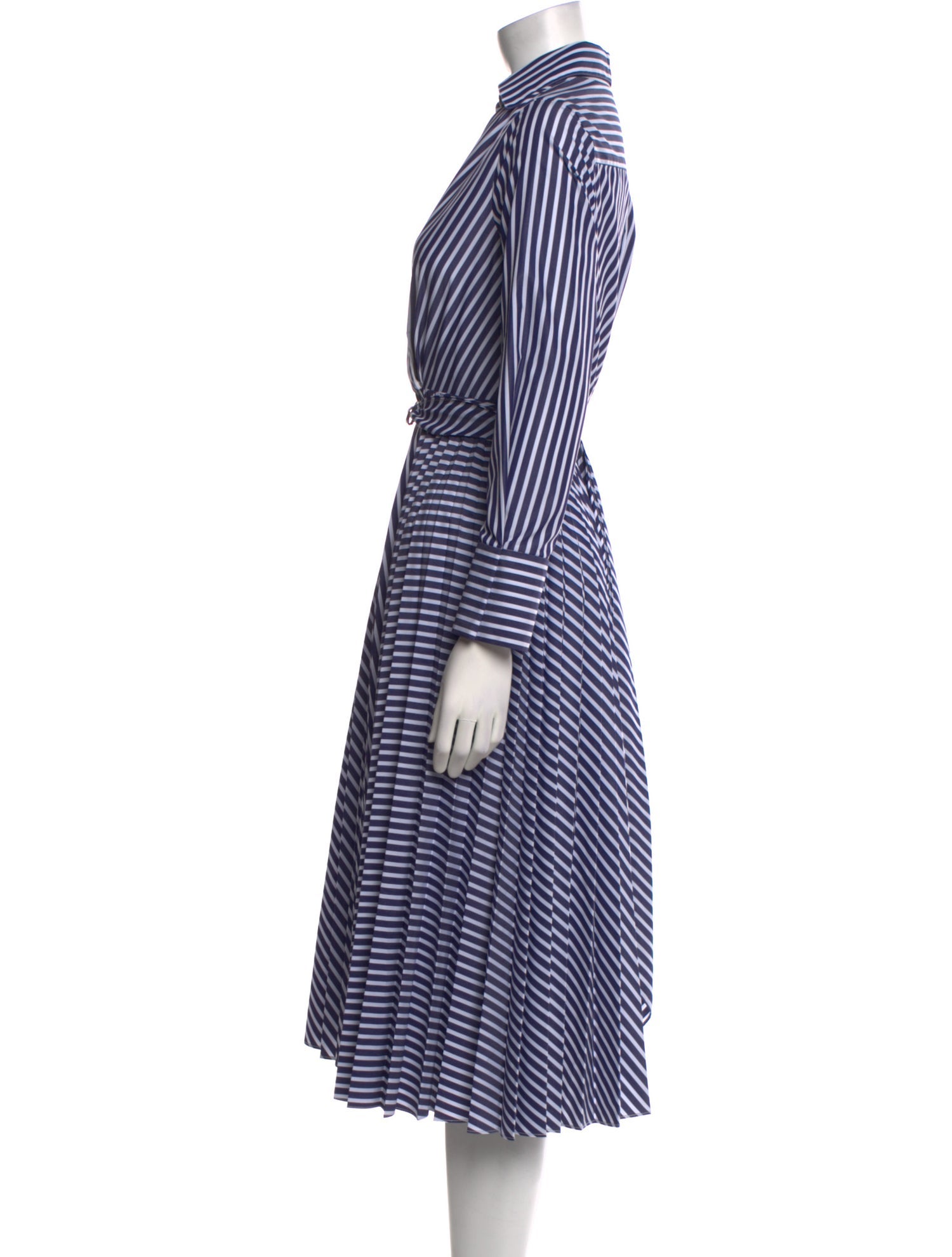 CH Carolina Herrera Striped Midi Length Dress