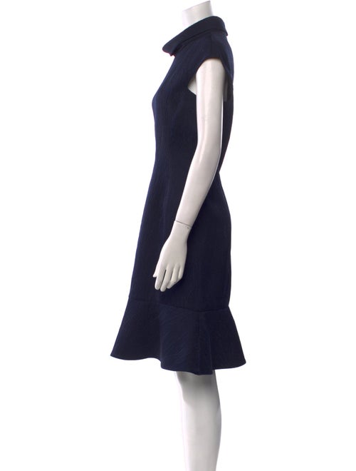 CH Carolina Herrera Turtleneck Midi Length Dress