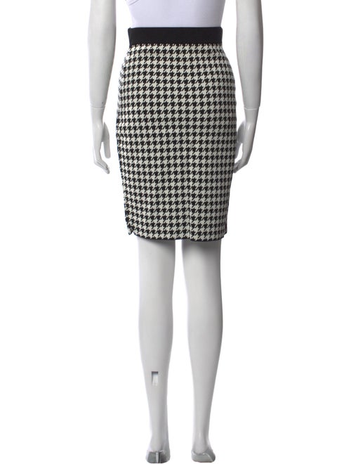 CH Carolina Herrera Houndstooth Print Knee-Length Skirt