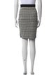 CH Carolina Herrera Houndstooth Print Knee-Length Skirt