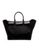 CH Carolina Herrera Suede Top Handle Bag