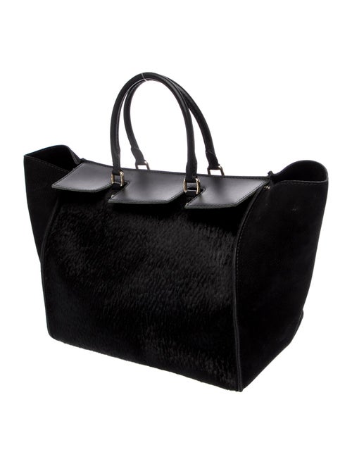 CH Carolina Herrera Suede Top Handle Bag