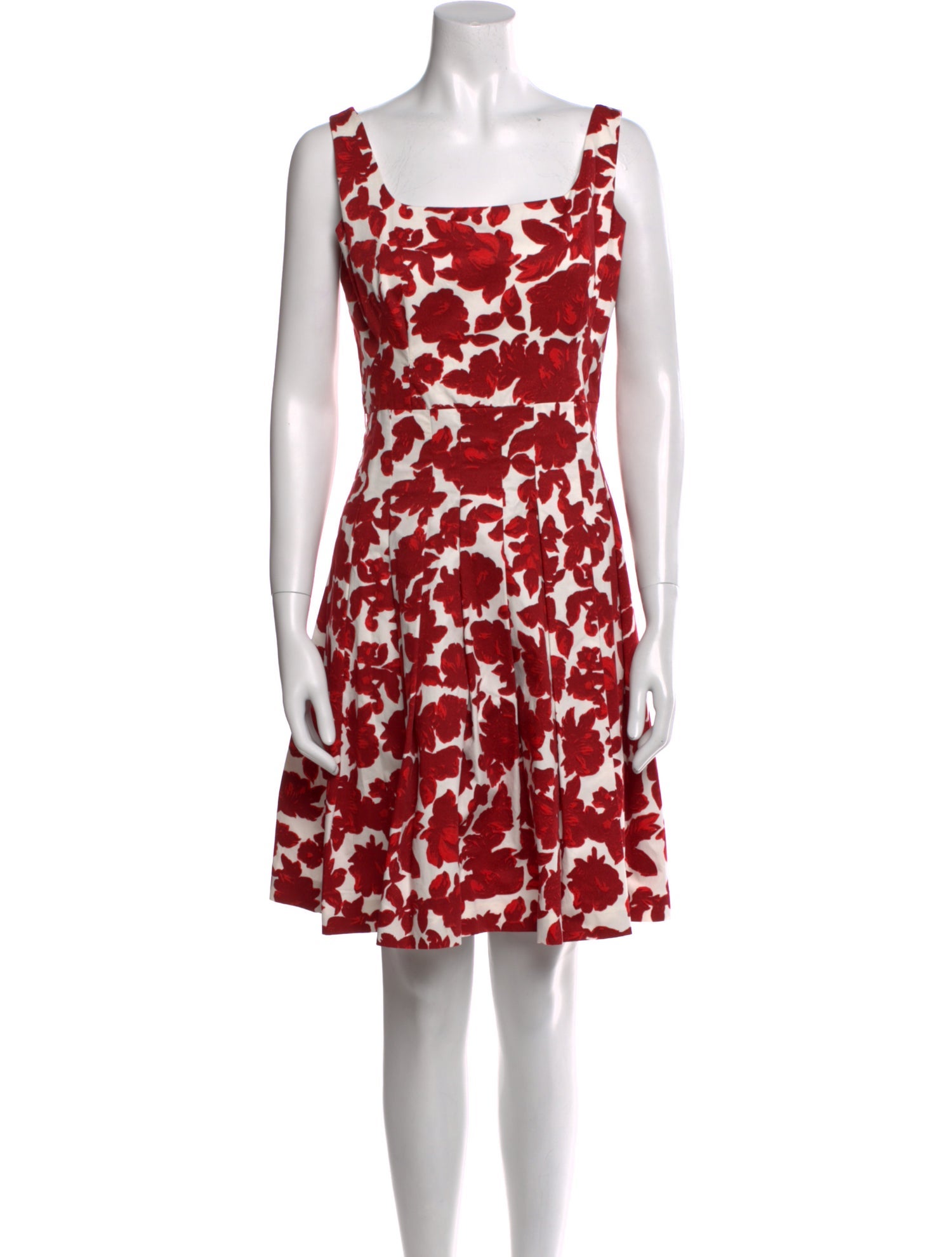 CH Carolina Herrera Floral Print Knee-Length Dress
