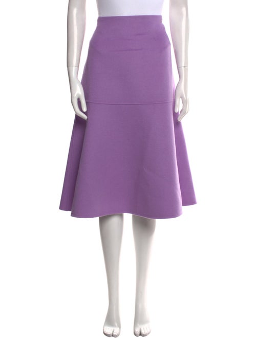 CH Carolina Herrera Wool Knee-Length Skirt